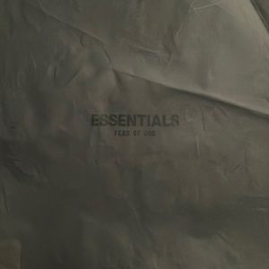 Essentials black fear of god hoodie